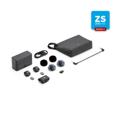 Micro DJI Mic Mini (2 TX + 1 RX + Estuche de carga) (Zero Shot GRADO C)