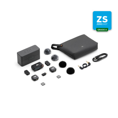 Micro DJI Mic 3 (2 TX + 1 RX + Estuche de carga) (Zero Shot GRADO A)