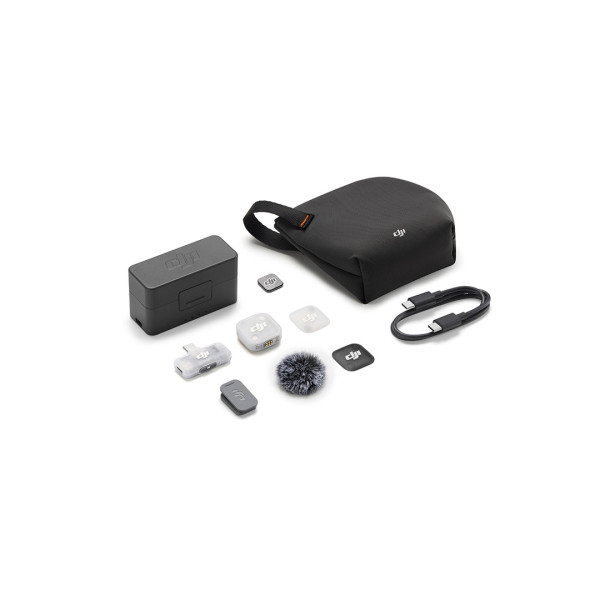 Micro DJI Mic Mini 2 (1TX + 1 Mobile RX + Estuche de carga)