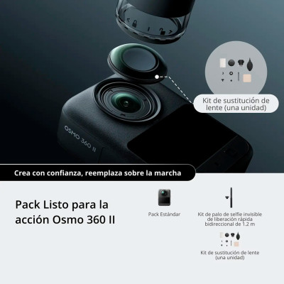 Cámara DJI Osmo 360 II Pack Listo para la acción
