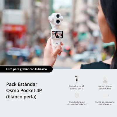 Estabilizador DJI Osmo Pocket 4P Standard Combo (Pearl White)